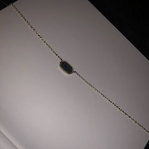 Kendra Scott Navy Pendant Necklace